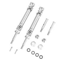 Stainless Steel Front Axle Shaft and Rear Drive Shaft for 1/10  2WD Slash Stampede Rustler F-150 Upgrade Parts