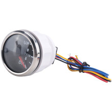 52Mm Digitale Marine Trim Gauge Universal Balance Signal Trim Meter Anzeige Rote Hintergrundbeleuchtung mit Alarm Schwarz Rechts