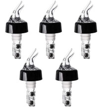 5 Pièces 30 Ml en Plastique Verseur D'Alcool Huile D'Olive Bouteille de Vin Verser Bec Bouchon Bouchon Distributeur de Vin en Liège Étanche