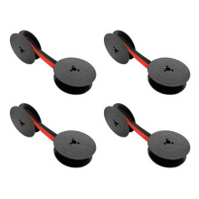 4 Pezzi GR4 Nastro per Macchina da Scrivere Nastro per Macchina da Scrivere Doppia Bobina di Ricambio per Macchina da Scrivere Olivetti Lettera (Nero