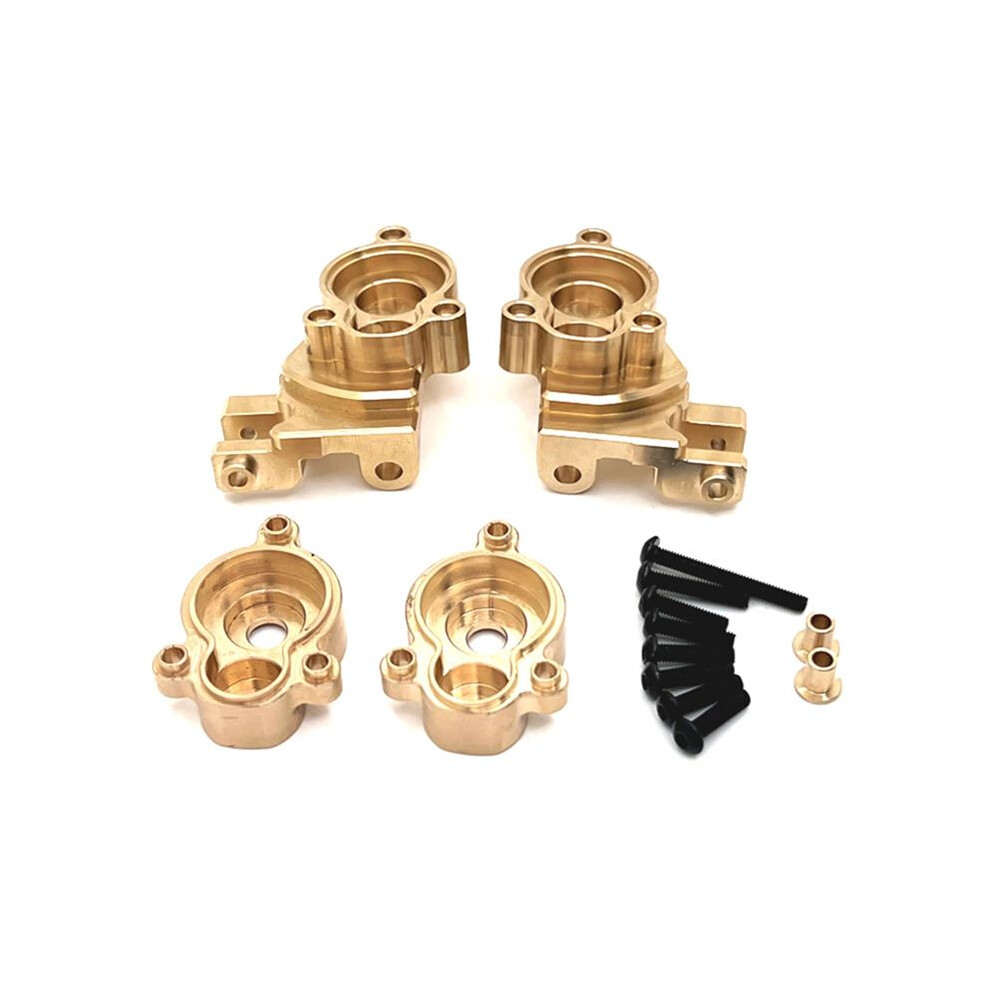 Rc Car Upgrade Brass Front Axle Steering Cup + Gear Cover Kit For 1/10 Yk4107 Rc Car Upgrade Accessories 4713062092062