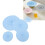 Set di coperchi in silicone, 5 pezzi, blu, copertura per microonde 16