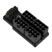 For RTX 4090 4080 Card ATX3.0 4X8Pin 12+4Pin Power Adapter 180 Degree Angled Connector for Power Supply Cable,B