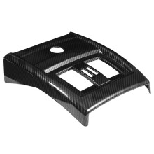 Carbon Fiber Style Abs Chrome Interior Rear Air Conditioning Vent Cover Trim For 3 4 Series F30 F34 2013-2018