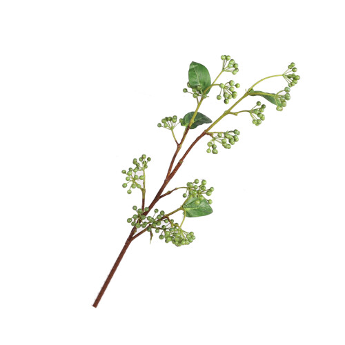 Künstlicher Wildobstzweig grün, 82cm