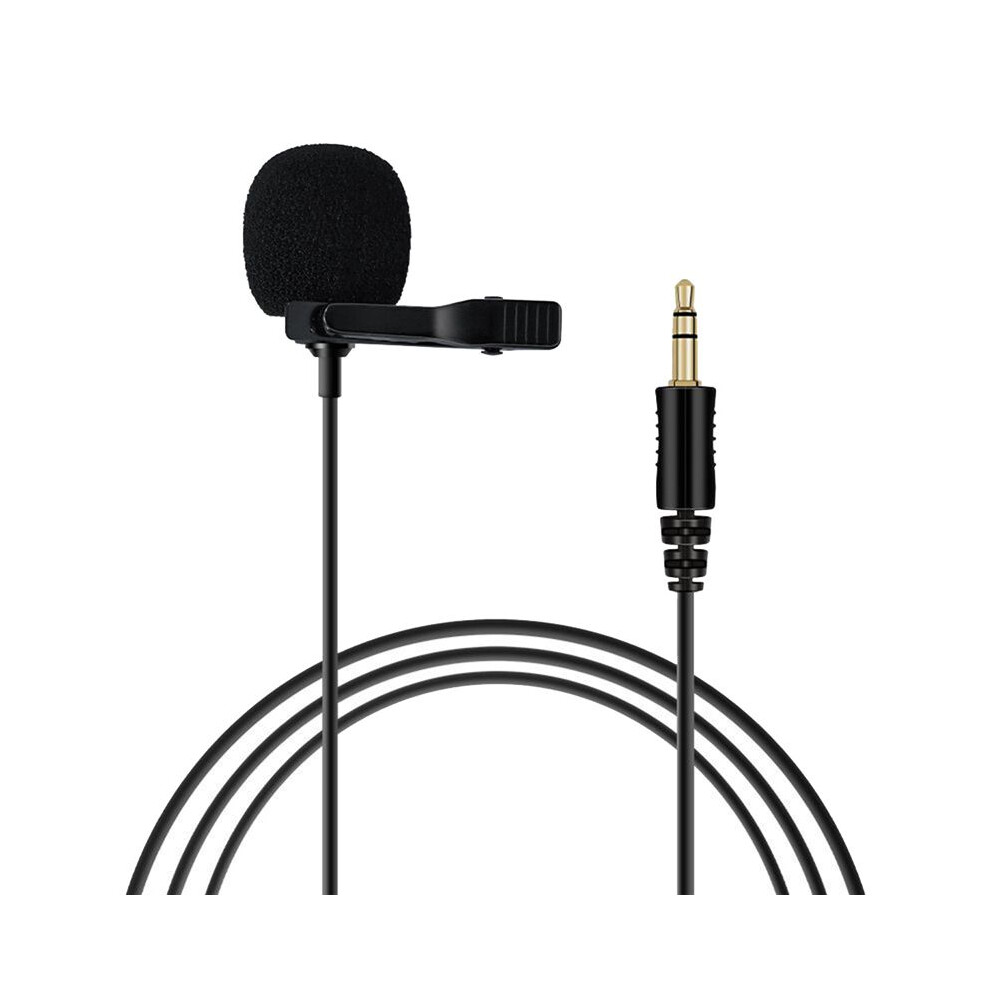 Omnidirectional Microphone 3.5Mm Lavalier Tie Clip Microphones Audio Mic For Camera Computer Laptop Phone 6032270305985