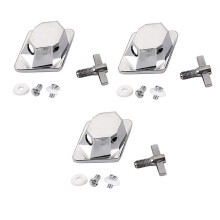 3Pcs Chrome Floor Leg Bracket Connection Base Drum Set Parts Accessories Musical Instrument Accessories