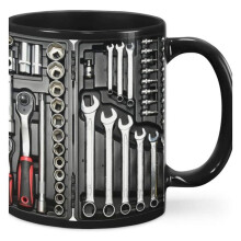 Boîte à Outils de Mécanicien, Tasse à Café Amusante pour Mécanicien, Tasse à Thé en Céramique de Capacité pour Bière, Whisky, Eau, Soupe A