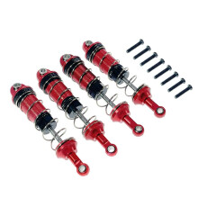 4Pcs Alloy Front Rear Oil for MJX 16207 16208 16209 16210 H16 H16BM 1/16 RC Car Upgrades Parts Red