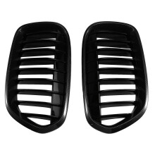 2Pcs Carbon Fiber Style Car Front Kidney Grille Bumper Grille Grill for F52 1 Series 4D 2016-2020