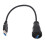 Conector USB3.0 impermeable 0.3m 1.5A Montaje en panel 1
