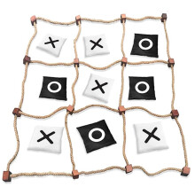 Gioco Gigante Tic -Tac -Toe All'Aperto Configurazione Istantanea, Set di Giochi Lancio Pouf Senza Assemblaggio, Giochi Giganti da Giardino per Adulti