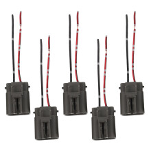 25Pcs Car Alternator Two-Pin Adapter Plastic Alloy Socket Connector