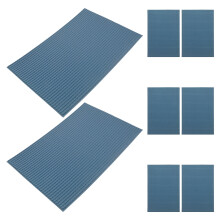 24Pcs Blue Miniature Wall Bricks and Roof Tiles for Dollhouse Decor