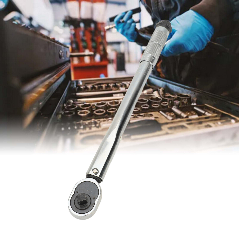 Pre Set Torsion Wrench 19-110Nm, 3/8 Drive, Silver 5071384594046