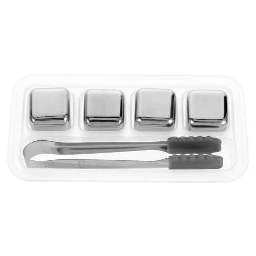 1Ensemble Refroidisseurs Métal Inox Réutilisables Argent