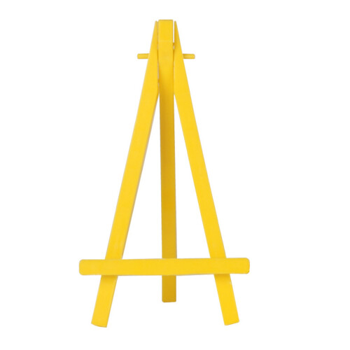 30Pièces Support Photo Triangle Jaune Plastique Stable Tabletop Décor