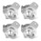 12Pièces Protège-Coins Métal Argent Choc Pour 1