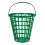 2Pcs Plastic Ball Basket Golfball Collector with Handle Green Durable 1