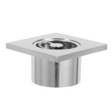 3Pcs Stainless Steel Shower Drain Cover Hair Catcher Silver for Home