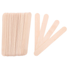 100St Jumbo Berkenhout Craft Sticks Beige Voor DIY Knutselen En School