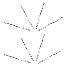 32Pcs Purple Fabric Tzitzits Tassels for Hebrew Garments and Decor