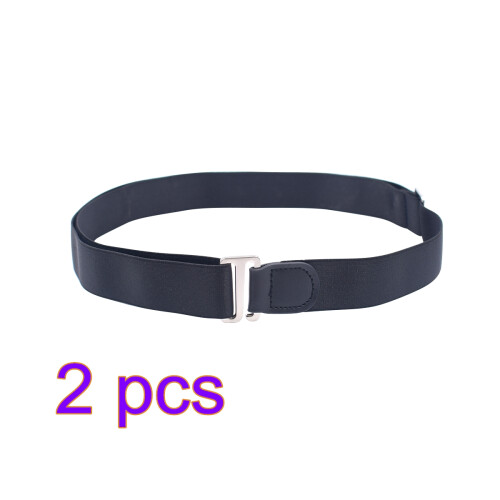 2Pièces Shirt Lock Undergarment Belt Noir Durable Élégant Confortable