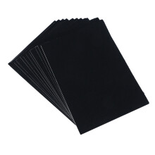 12Pièces Tapis En Feutre Adhésif Noir, Autocollants DIY Pour Artisanat