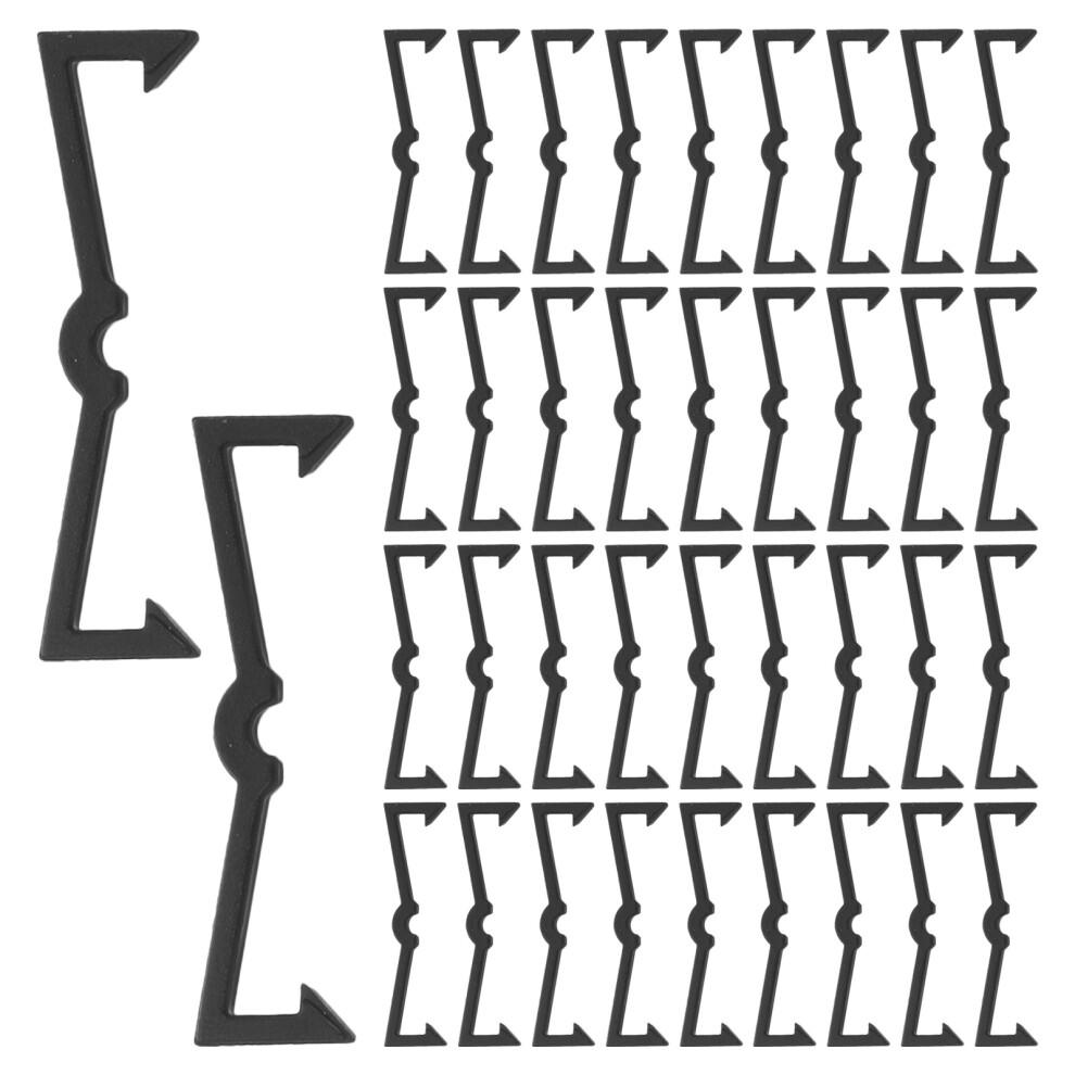 600Pcs Black Plastic Pegboard Hook Lock Fixers Durable Organizer Clips 3644226197365