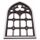 3Pcs Vintage Black Gothic Wall Hanging Mirror Small Window Decor 1