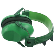 4Pcs Noise Reduction Earphones Kids Green PVC Comfortable for Concerts