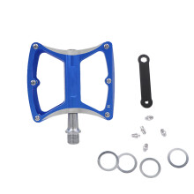 1Pair Blue Aluminum Alloy Cycle Pedal Durable Anti-Skid Bike Treadles