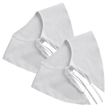 4Pcs Removable White Cotton Fake Collar Women Elegant Pointed Neck