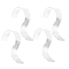 6Pcs Mop Hanging Hooks Abs+tpr Wall Mounted Sundries Organizer