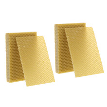 60Pcs Natural Beeswax Sheets for Beekeeping Honeycomb and Candle Craft