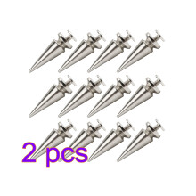 40Pcs Silver Metal Cone Nails for Crafts Shoes Bags Jackets