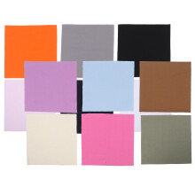 24Pcs Assorted Linen Cotton Fabric for Hand Embroidery DIY Crafting