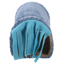 5Pcs Sky-Blue Warm Plush Rabbit and Hamster Hideout Tunnel Nest