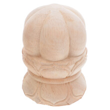 3Pièces Caps Bois Sculptés Lotus Pour Balustres Meubles