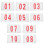 10Pcs Race Bibs White Lightweight Large Numbered Bibs 1