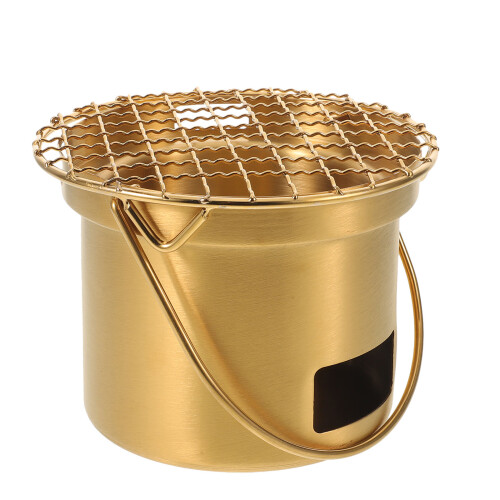 2Pièces Barbecue Mini Portable Acier Pour Camping