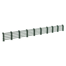 2Pcs Green Plastic Mini Barriers for Railway Model and Diorama Setup