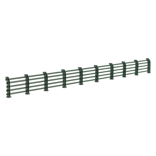 2Pcs Green Plastic Mini Barriers for Railway Model and Diorama Setup