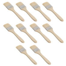 30Pcs Grill and Paint Bulk Brushes Beige Versatile Durable Chip Brush