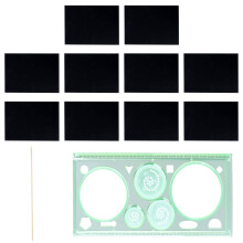 50Pcs Black Scratching Painting Paper for Kids Fun DIY Crafts Gift