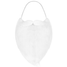 Elastische Krullende Witte Baard En Pruik Santa Cosplay