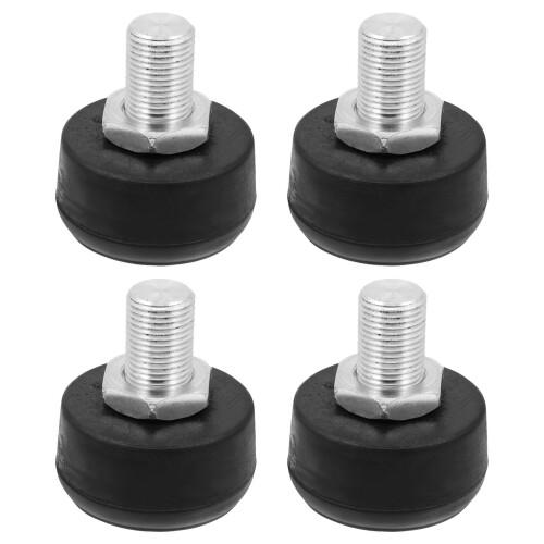 4St Vervangbare Zwarte Rubberen Toe Stops Voor Roller Skates