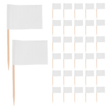 900St Kaasbord Vlaggen Wit Papier Eetbare Labels
