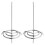 6Pcs Silver Metal Ticket Stabber Receipt Holder with Stable Round Base 1