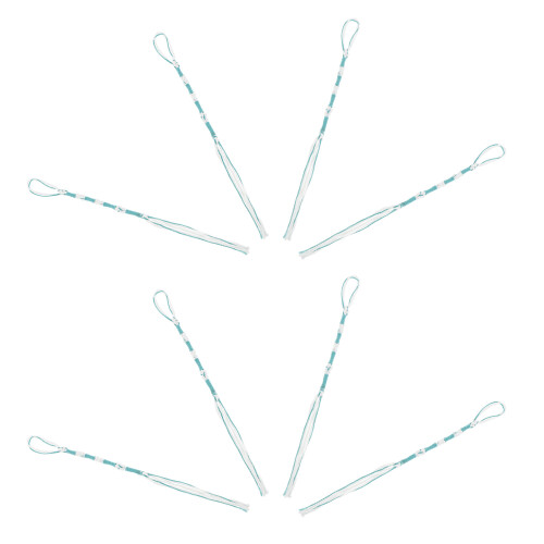 24Pcs Traditional Sky-Blue Tzitzits Thread Tassels for Hebrew Garments